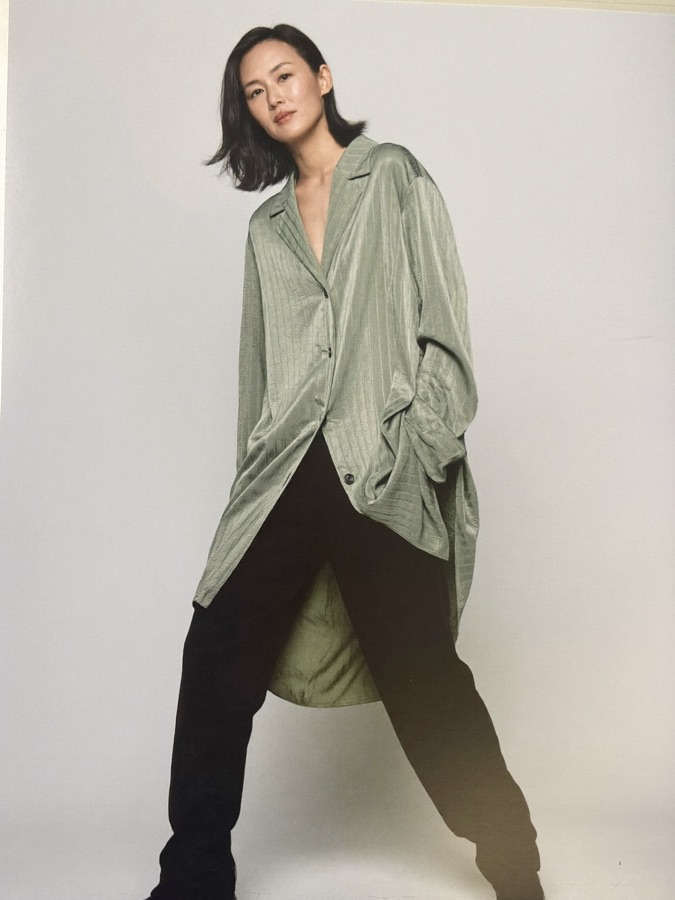 세이지 오버핏 셔츠